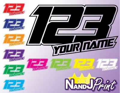 bike name stickers design